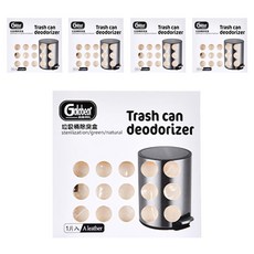 好物良品 分解異味垃圾桶除臭貼，除菌因子 異味分解酶，9x9cm 5入, 1組