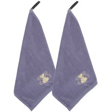 TR테디베어 캐릭터 업소용 다용도 가벼운 미용수건 30수 70g, 2개, 블루