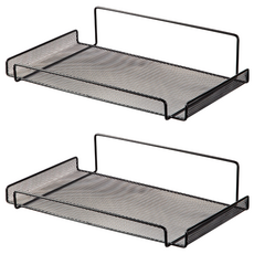 YS Company 免鑽孔機上盒支架, 黑色, 2個