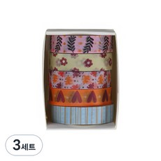 KOKA 手帳裝飾紙膠帶 5入, 3套, 12