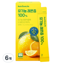 뉴트리원 유기농 레몬즙, 280g, 6개