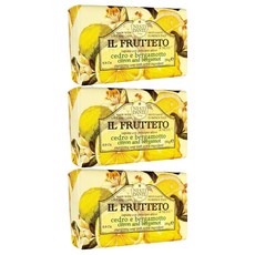 네스티단테 일 프루테토 비누 시트론 앤 베르가못, 250g, 3개입