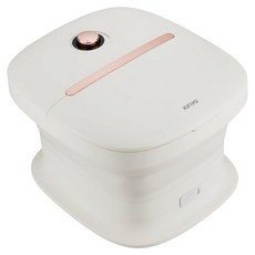 Kinyo 旋鈕溫控摺疊足浴機, 白色, 1個