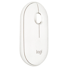 logitech 羅技 PEBBLE MOUSE 2 M350S 無線藍牙滑鼠, MR0103, 珍珠白