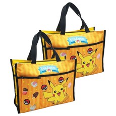 PoKeMoN 寶可夢 橫式手提袋, 皮卡丘, 2個