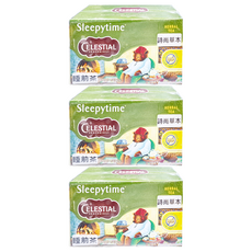 CELESTIAL SEASONINGS 詩尚草本 睡前茶 無咖啡因草本茶 舒緩助眠, 1.45g, 20包, 3盒