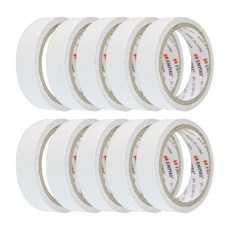 엠파이어 양면테이프 24mm x 10m, 화이트 반투명, 10개입