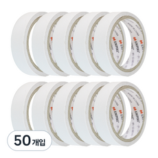 엠파이어 양면테이프 24mm x 10m, 화이트 반투명, 50개입
