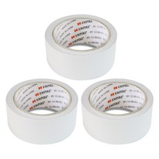 EMPIRE 工業用雙面膠帶 48mm x 20m, 白色半透明, 3入