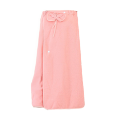 柔軟女用長袍浴袍 蝴蝶結 80 x 150 cm, 1個, 粉紅色