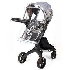 wowbaby Stokke Xplory 嬰兒推車雨罩, 透明, 1個