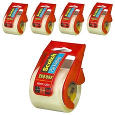 3M Scotch 3M迷你包裝膠帶, 132D透明, 5組