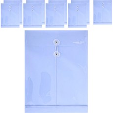 morning glory 1200 彩色直式信封文件夾, 10個, 藍色