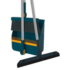 KOKA 不卡塵齒梳畚箕+掃把+刮水器 綠色, 1套