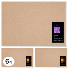 영아트 전문가 KF 패드타입 스케치북 200g, 16절, 30매, 6개