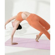 Savina 防滑健身可折疊TPE瑜珈墊 6mm, 粉紅色, 1個