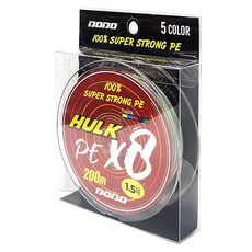 SAPA Dodo Hulk 8股編織釣魚線, 5色, 1個