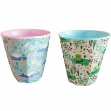 rice 幼兒印花水杯 S號 2入, 1組, Frog+Swan