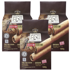 大地穀萊寶 活力十穀巧克力棒, 台灣本產, 外層酥鬆脆, 內層烤焙香, 入口即化, 營養滿分, 天然無添加, 180g, 3包