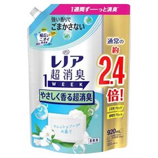 Lenor 蘭諾 日本原裝進口 1WEEK 超強除臭衣物柔軟精特大補充包 微香, 920ml, 1包