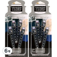 양키캔들 벤트스틱 차량용 방향제, 6개, 미드썸머나잇