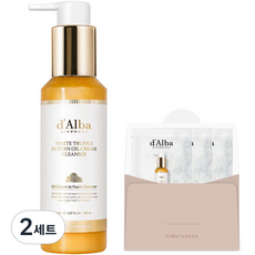 달바 화이트 트러플 리턴 오일 크림 클렌저 150ml + 15ml 세트, 2세트