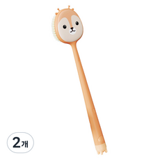 알로데 보이지 않는 곳 구석 바디 브러쉬 단면, TYPE01 오렌지, 2개, 1개입