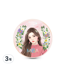 미바 왕쿠션 파운데이션 시즌2 25g, 21호 화사한 피부, 3개
