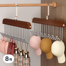 米努家 360度多功能旋轉衣架, 8個, 復古