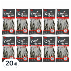 쓰리엠 장갑 슈퍼그립 200, 그레이, 20개 그레이, 20개