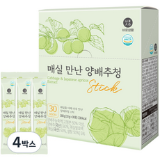바로생활 매실만난 양배추청 스틱, 300g, 4박스