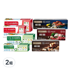 USii 高效鎖鮮袋全系列7件組 夾鏈袋 + 立體袋 + 食物專用袋, 混合型, 7件, 2組