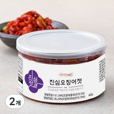 진심젓갈 오징어젓, 400g, 2개