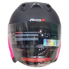 R3A6 全罩式安全帽 含一層護目鏡, 適用於未滿125cc之非競賽用機種, XL, 黑粉色