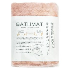 CB JAPAN carari系列 超細纖維浴室腳踏墊 吸水速乾, 櫻花粉, 1個