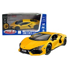 MSZ Yuwon 金屬夢幻車系列 藍寶堅尼 Revuelto 壓鑄模型車, 黃色, 1個