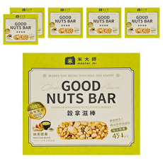 master mi 米大師 穀拿滋棒 抹茶堅果, 57g, 6盒