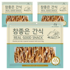 헬로도기 참좋은간식 강아지 건조간식, 우유치킨껌, 400g, 3개