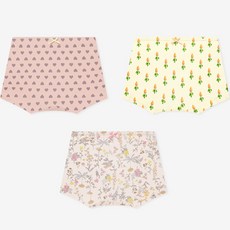 Uni FRIend 女童款Elia系列印花四角內褲 3件組