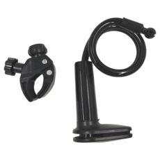 夾式吹風機架, PP 金屬材質, 底座長寬9x5cm, 全長26~57cm, 黑色, 1個