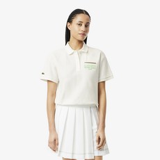 라코스테 여성용 롤랑가로스 폴로 면 반팔 티셔츠 PF8787-55G