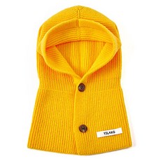 Robroco 女用日常連帽針織高爾夫巴拉克拉瓦頭套, 黃色, 1個