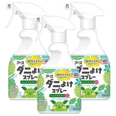EARTH 地球製藥 布製品驅蟎噴霧 草本香, 350ml, 3瓶
