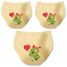 아가짱 프랜들리 6중 배변 훈련 팬티, 공룡(노란색), 3개