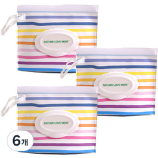 NATURE LOVE MERE 乾巾分裝袋, 彩虹, 6個