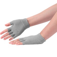 DEVI 防滑瑜伽手套 3雙入, 灰色