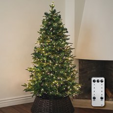 HOMETNER 聖誕樹裝飾米粒燈泡 + 閃爍器 + 遙控器組合, 1套, 燈泡色+黑色線, 300顆