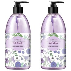 CHAR CHAR 牛奶蜂蜜沐浴露 柔和麝香味, 500ml, 2個