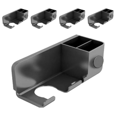 WITH WIN 簡便吹風機掛架 升級, 5個, 灰色