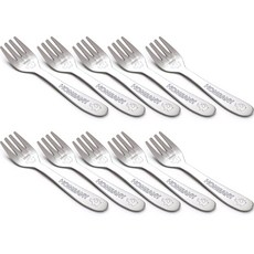 HOMEANY 孩童印花叉子 10入, 混色